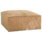 Rowe Furniture Miles Hair on Hide Leather Ottoman in Tan, , large