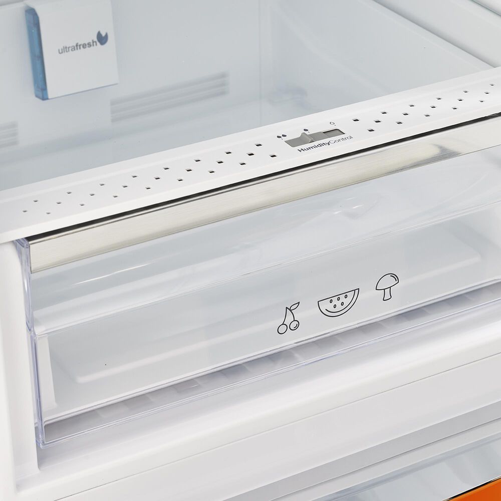Unique Appliances Classic Retro 12 Cu. Ft. Bottom Freezer Regfrigerator In Creamsicle Orange, , large