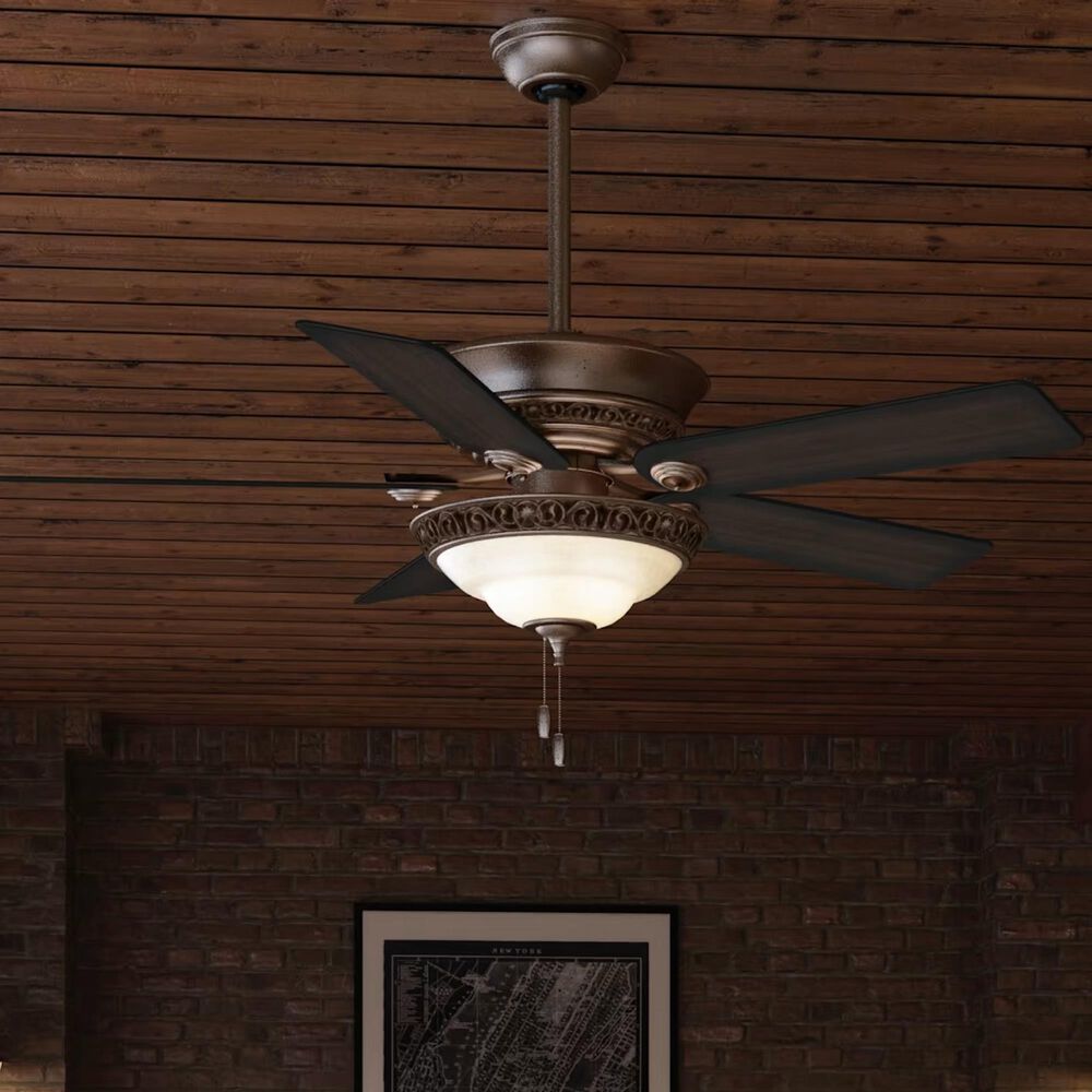 Hunter Italian Countryside 52&quot; Ceiling Fan with Lights in Cocoa, , large
