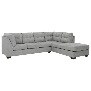 Signature Design by Ashley Falkirk 2-Piece Right Facing Sectional with Chaise in Steel, , large