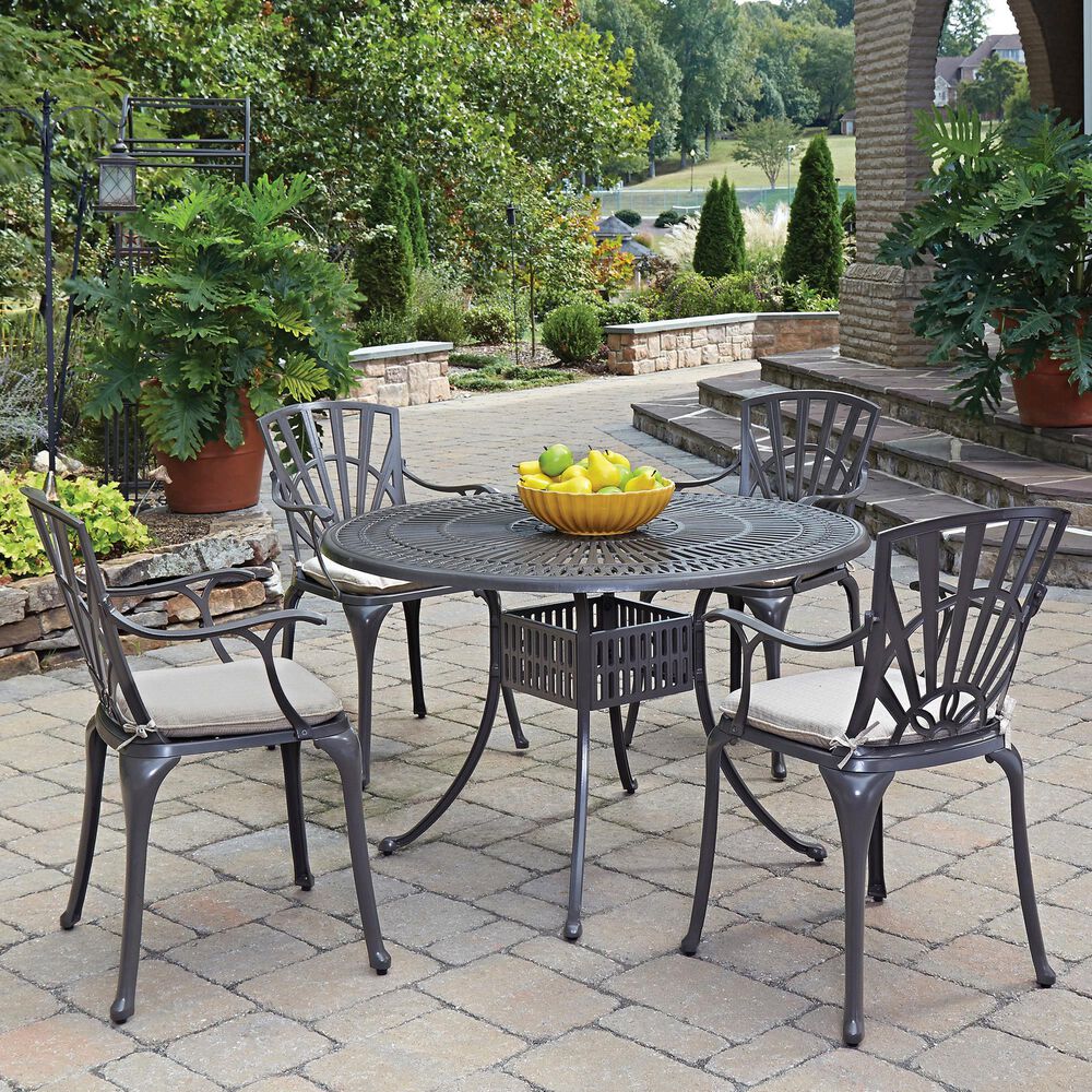 Homestyles Grenada 5-Piece Dining Set in Taupe, , large