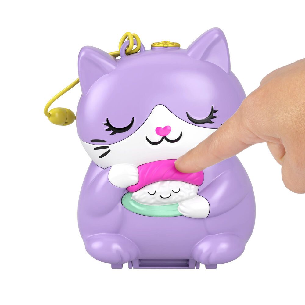 Polly Pocket Sushi Shop Cat Compact, , large