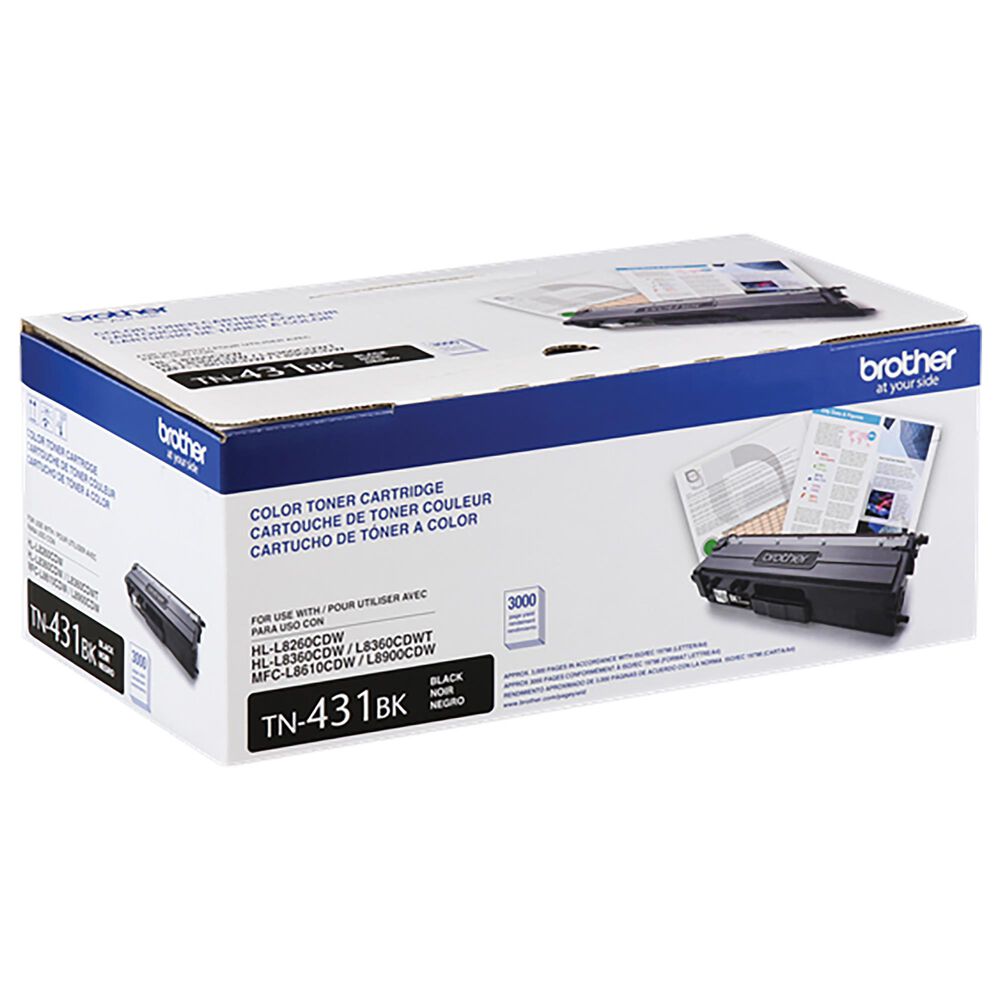 Brother Genuine Standard-yield Black Toner Cartridge, , large