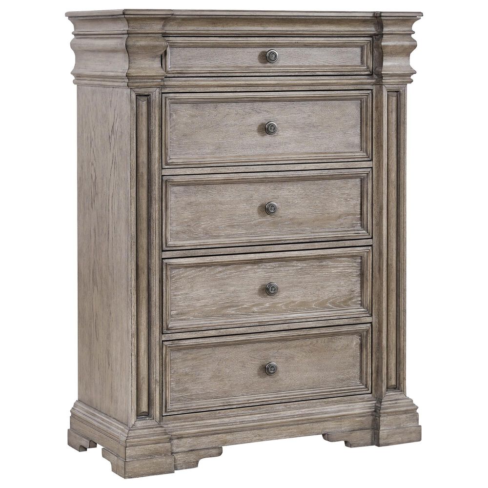 Millenium Blairhurst 5-Drawer Chest in Light Grayish Brown, , large