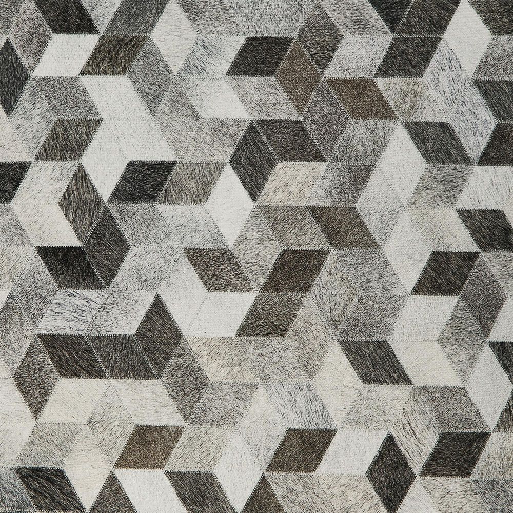 Ashley Albermarle Pouf in Gray and Brown, , large