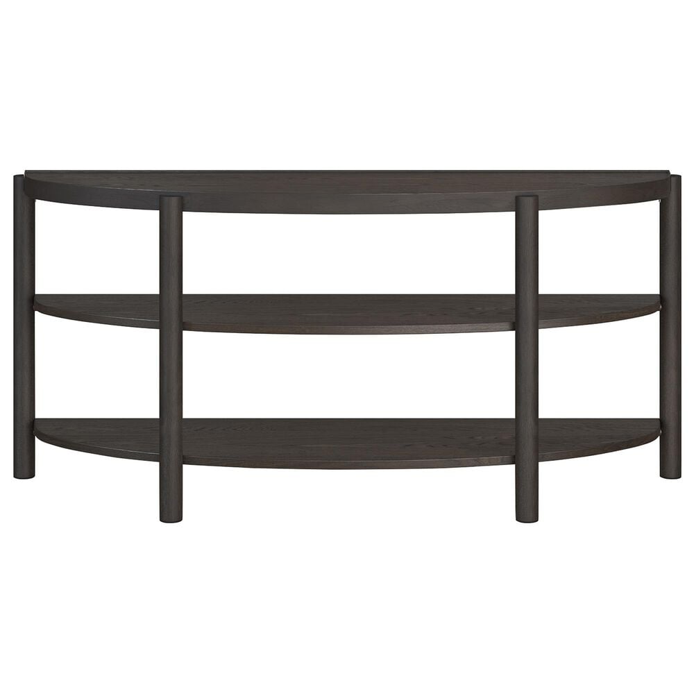 Nicolette Home Hadleigh Demilune Sofa Table in Coffee Bean, , large