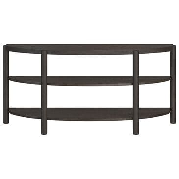 Nicolette Home Hadleigh Demilune Sofa Table in Coffee Bean, , large
