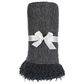 Ganz USA 50" x 60" Chenille Throw in Charcoal, , large
