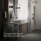 Kohler Occasion Single-Handle Bathroom Sink Faucet in Matte Black and Brushed Moderne Brass, , large