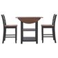 Linon Home Decor Colm 3-Piece Counter Set in Warm Brown and Black, , large