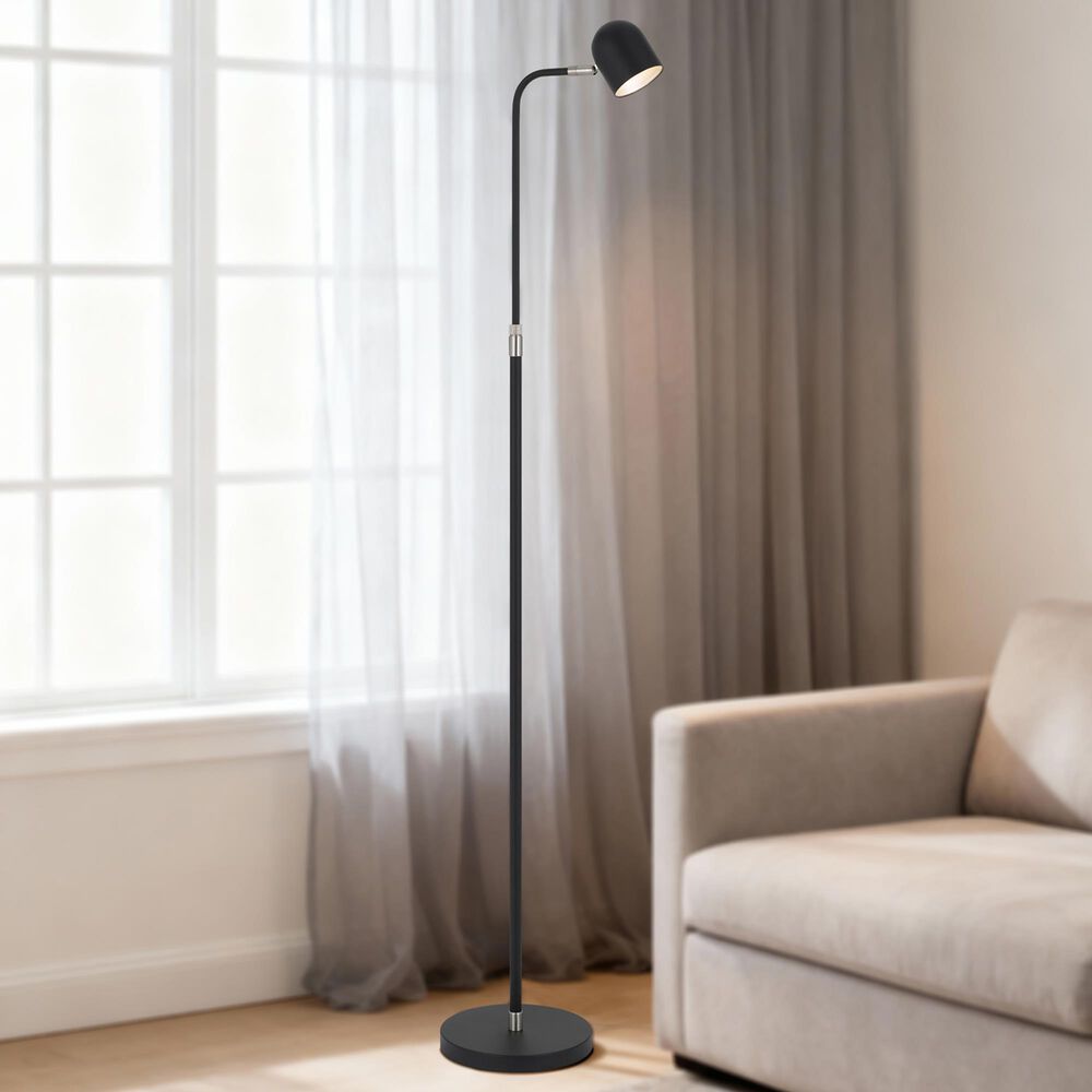Cal Lighting Stratus Floor Lamp in Sand Black, , large