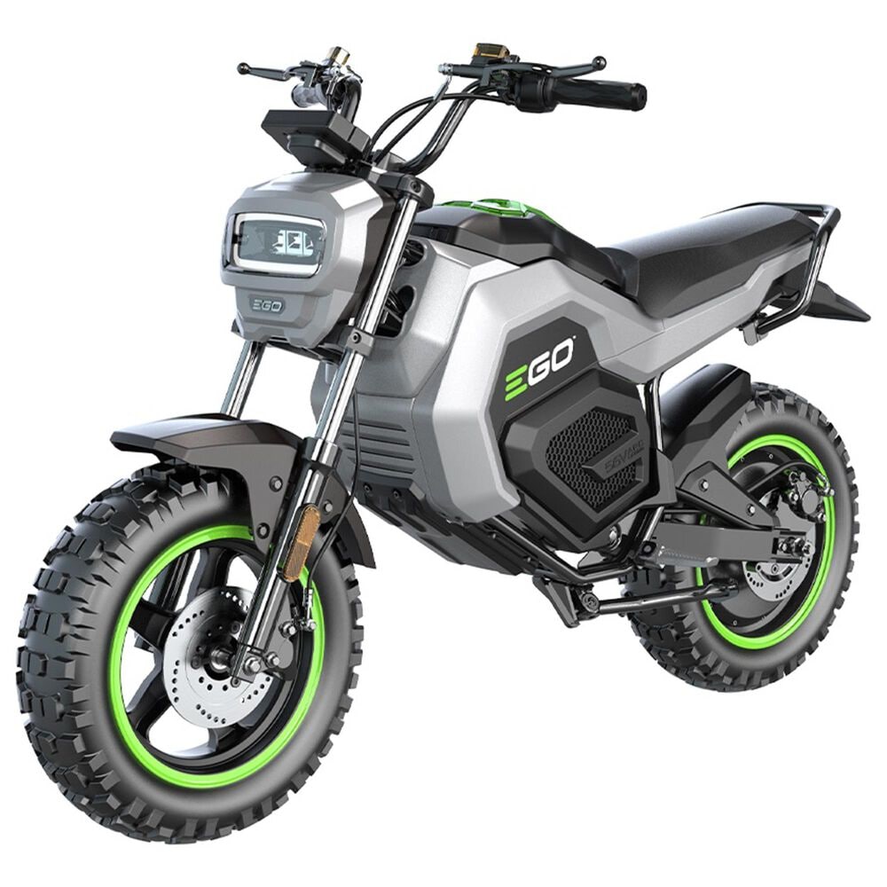 EGO EGO Mini Bike in Gray with 7.5Ah Battery 2pk and Dual-Port Charger Kit, , large