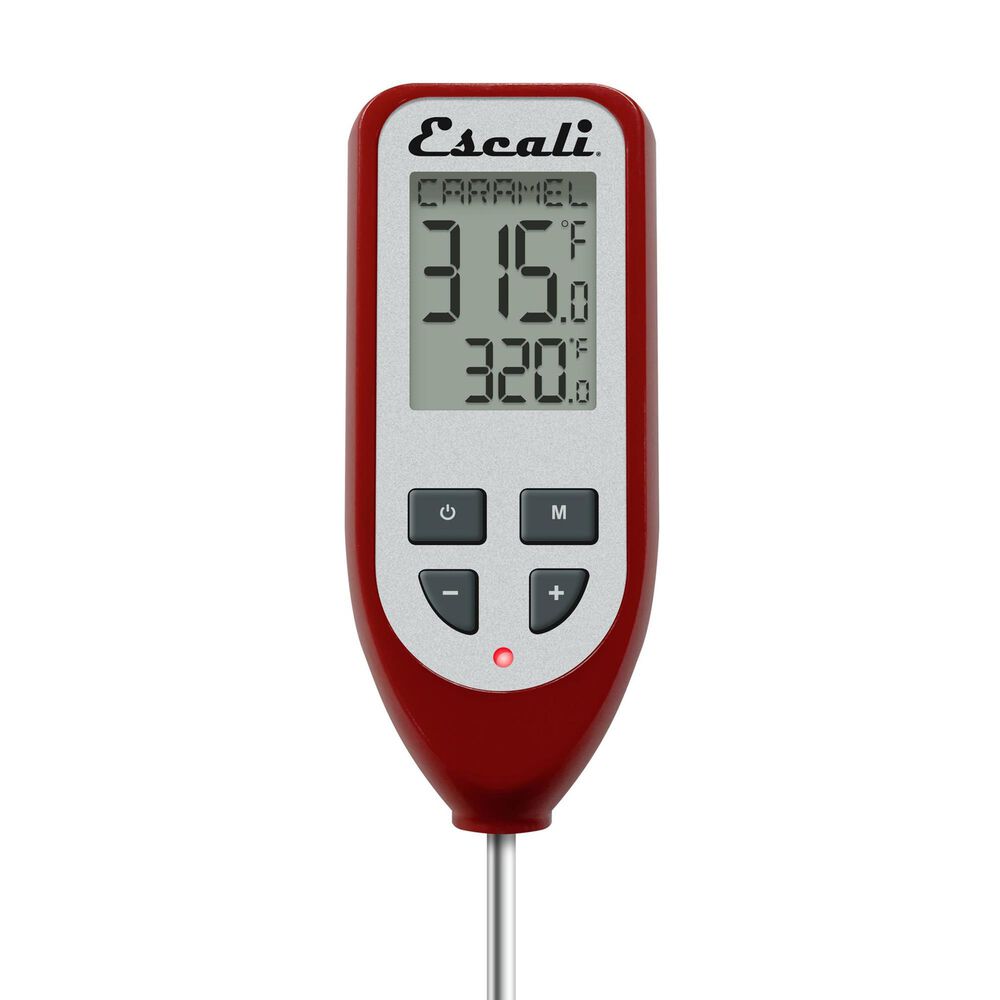 Kitchen Supply Digital Candy and Deep Fry Thermometer in Red, , large