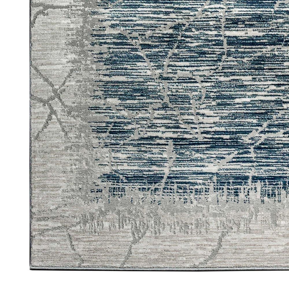 Radici USA Davide Abstract 3&#39;3&quot; x 4&#39;11&quot; Blue Area Rug, , large