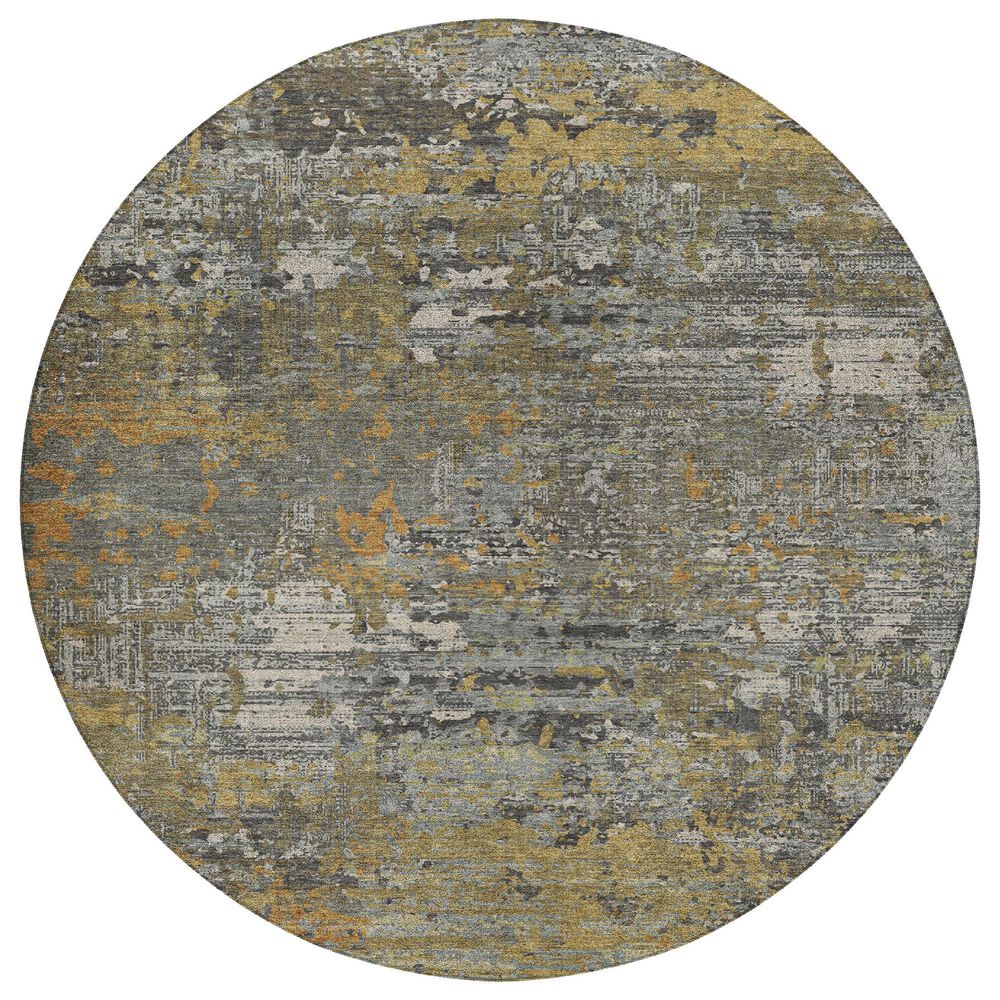 Dalyn Rug Company Kochi KC12 Gray 8" Round Area Rug, , large