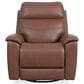 Flexsteel Refined Manual Swivel Gliding Recliner in Hickory, , large