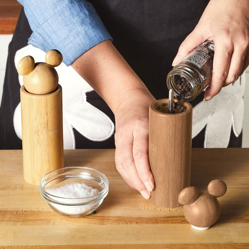 Meyer Monochrome 2-Piece Bamboo Salt and Pepper Grinder in Brown, , large