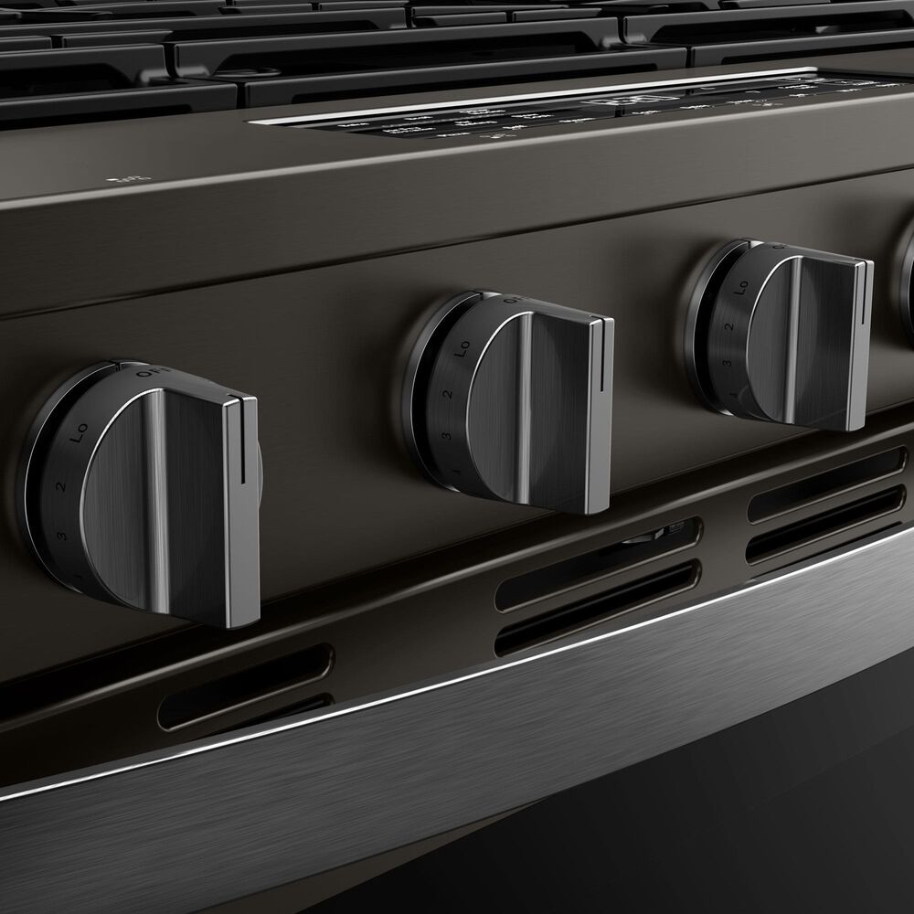 Whirlpool 30" Smart Gas Range with Air Cooking Technology in Black Stainless, , large