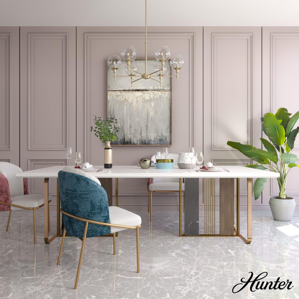 Hunter Xidane 6-Light Chandelier in Alturas Gold, , large