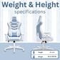 Techni Sport Pastel Gaming Chair in Blue and White, , large