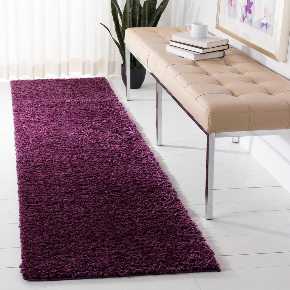 Safavieh August Shag 2&#39;3&quot; x 6&#39; Purple Runner, , large