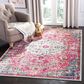 Safavieh Madison MAD447R 10" x 14" Fuchsia and Teal Area Rug, , large