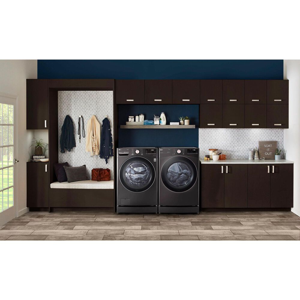 LG 4.5 Cu. Ft. Front Load Washer with TurboWash 360 in Black Steel, , large