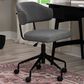 Linon Home Decor Tristan Swivel Office Chair in Black, , large