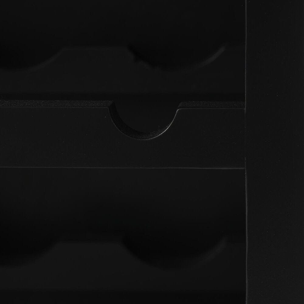 Maple and Jade 12-Bottle Storage Standing Wine Rack in Matte Black, Gold and Brown, , large