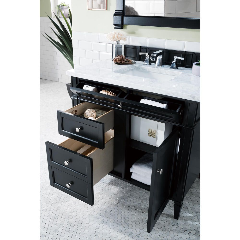 James Martin Vanities Brittany 36&quot; Single Vanity Cabinet in Black Onyx, , large