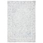 Safavieh Micro-Loop Oriental 4" x 6" Charcoal and Ivory Area Rug, , large