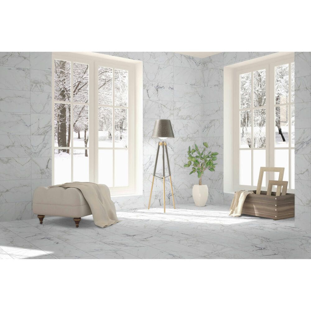 Dal-Tile Marble Attache Lavish Golden Reverie 12&#39;&#39; x 24&#39;&#39; Porcelain Tile, , large