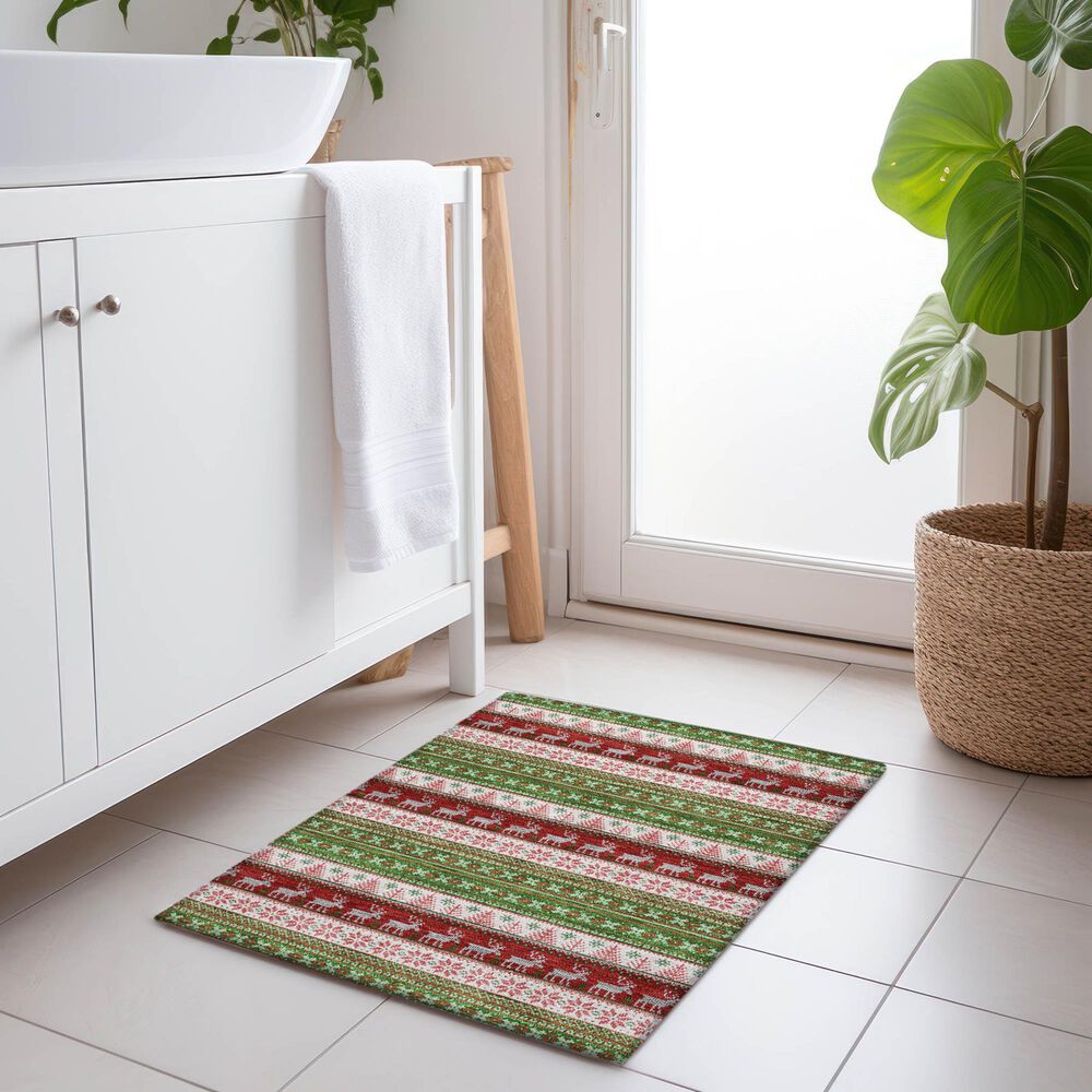 Dalyn Rug Company Wonderland WN26 1&#39;8&quot; x 2&#39;6&quot; Green Indoor/Outdoor Area Rug, , large
