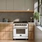 Forno Massimo 30" Freestanding Dual Fuel Range in White, , large