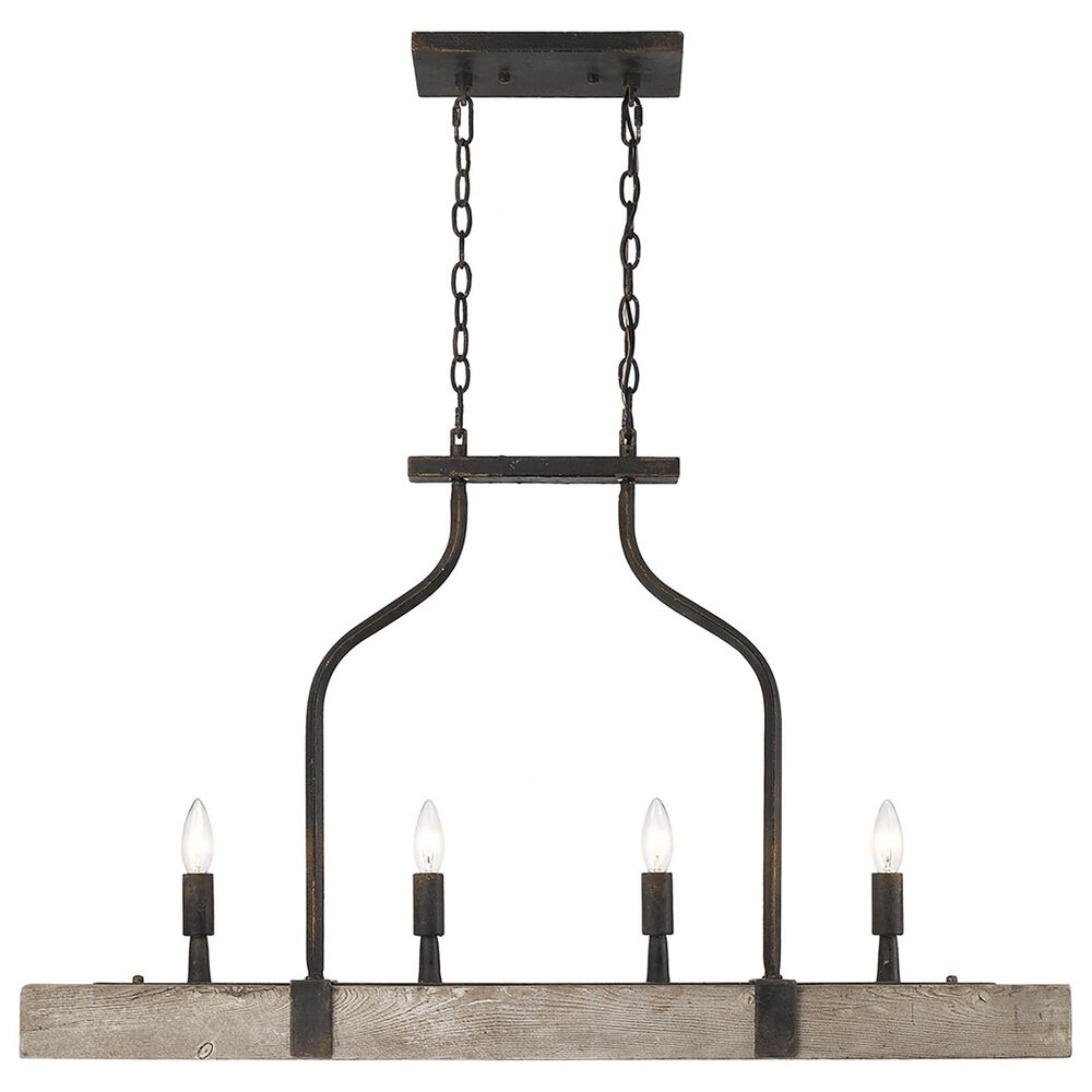 Golden Lighting Meyer Linear Pendant in Antique Black, , large