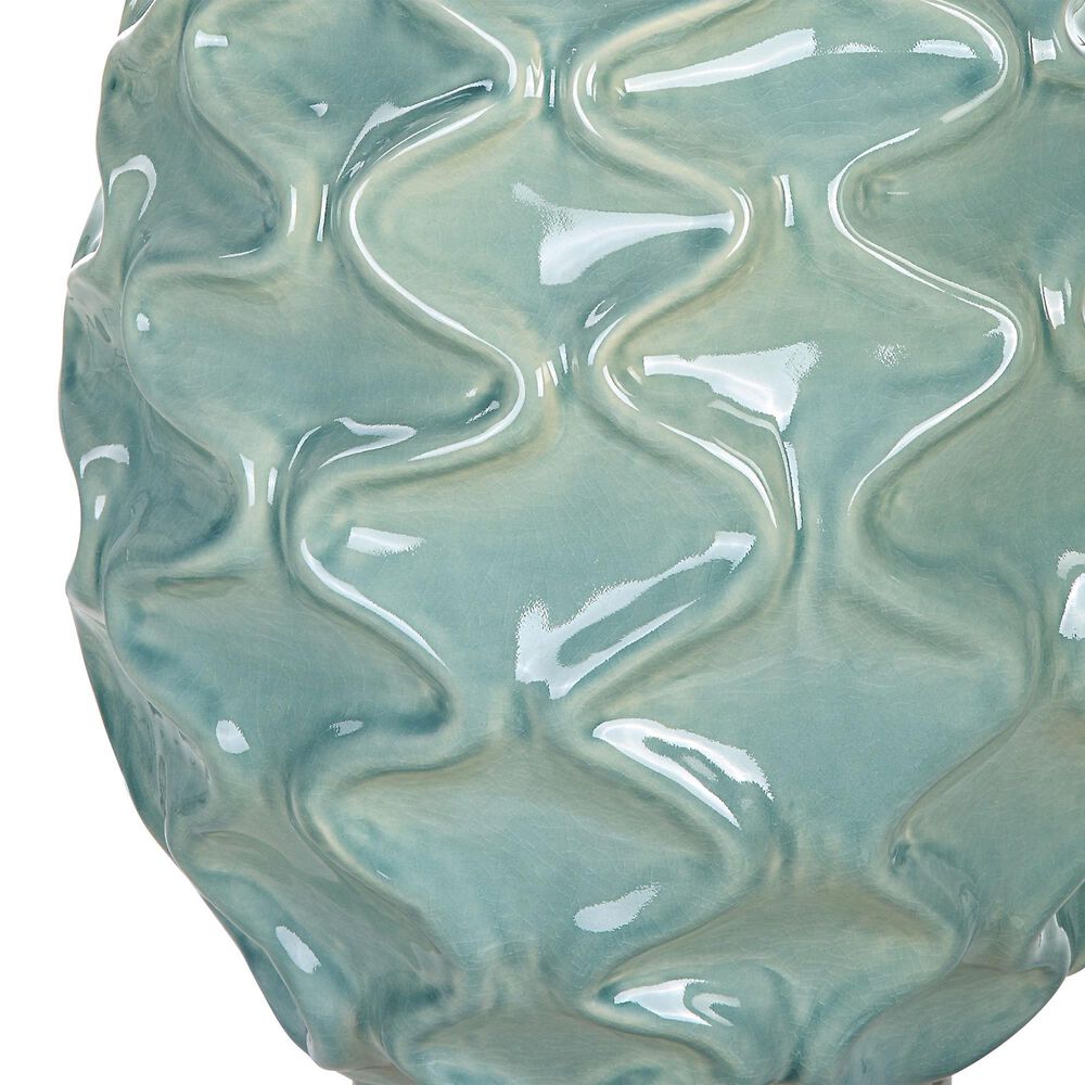 Uttermost Laced Up Table Lamp in Seafoam Gloss, , large