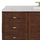 James Martin Vanities Amberly 60" Single Bathroom Vanity in Walnut with 3 cm Eternal Jasmine Pearl Quartz Top and Rectangular Sink, , large