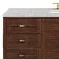 James Martin Vanities Amberly 60" Single Bathroom Vanity in Walnut with 3 cm Eternal Jasmine Pearl Quartz Top and Rectangular Sink, , large