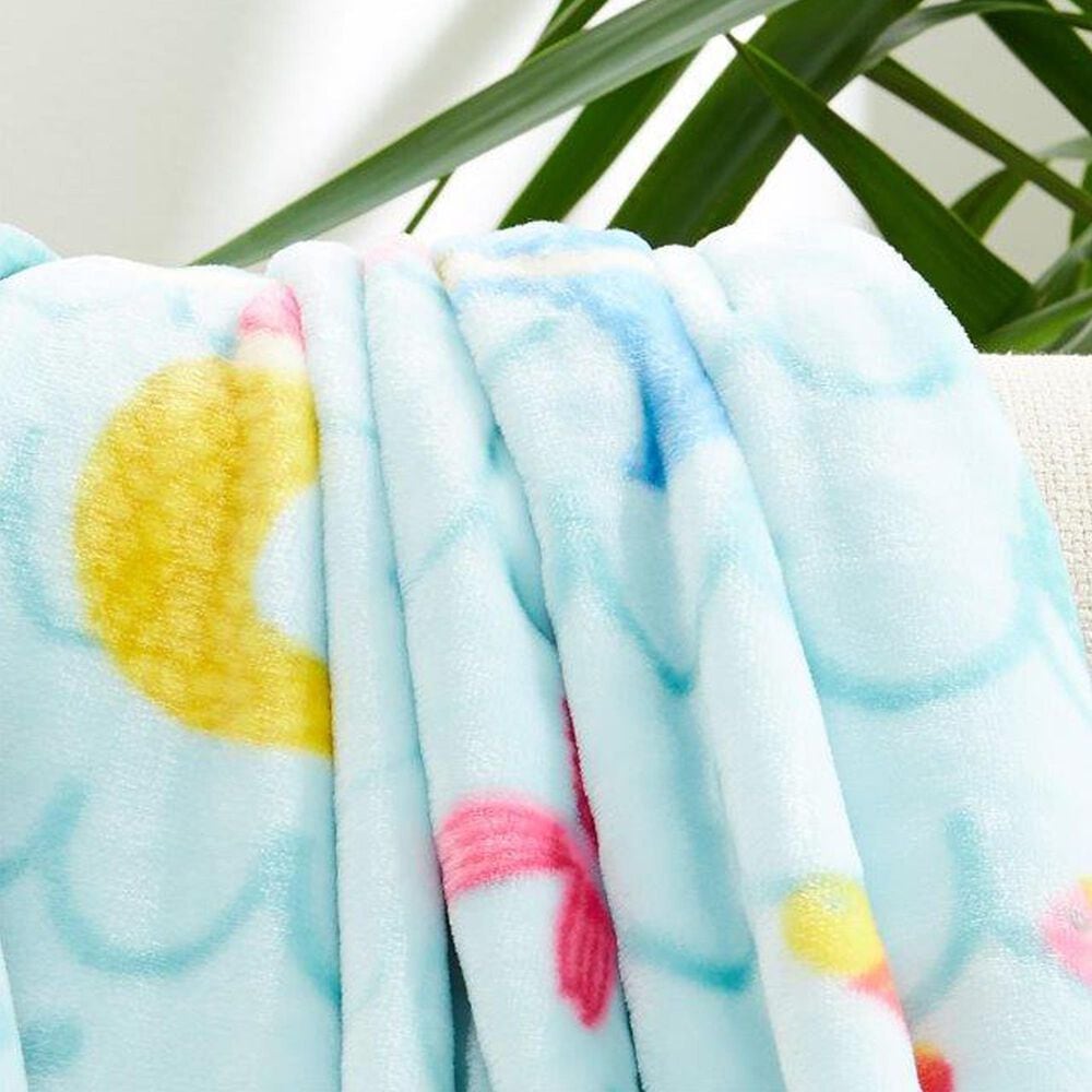 Duke Imports 41&quot; x 57&quot; Pretty Mermaids Baby Blanket in Blue, , large