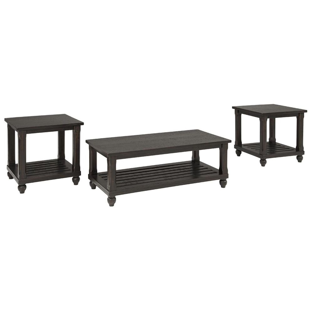 Signature Design By Ashley Mallacar 3 Pack Occasional Table In Black Nebraska Furniture Mart