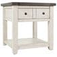 Waltham Madison County End Table in Vintage White, , large