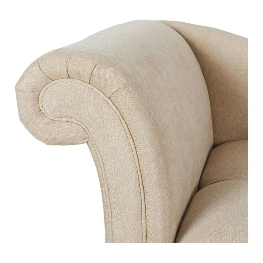 Jennifer Taylor Home Harrison Tufted Roll Arm Chaise Lounge Beige NFM