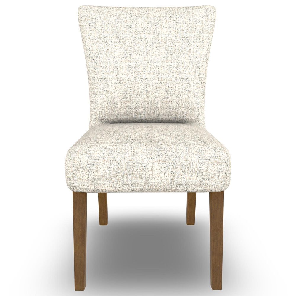 Best Home Furnishings Jazla Side Chair with Quartz Cushion in Dark Walnut, , large