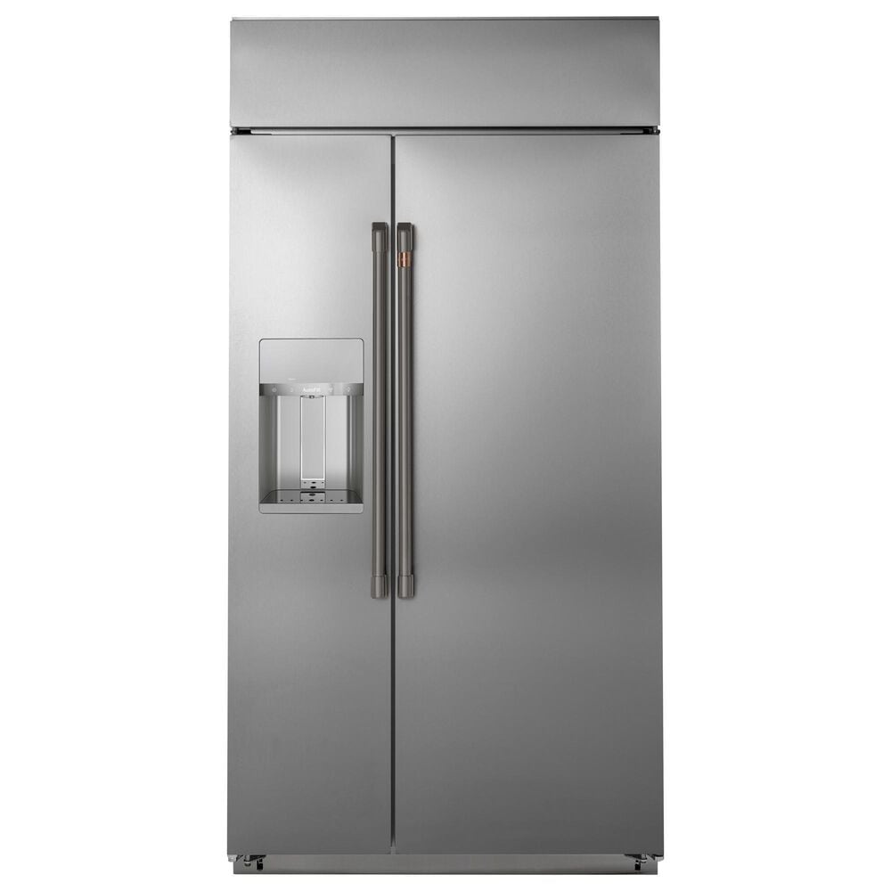 Cafe 34" Handle Kit for Side-by-Side Refrigerators in Brushed Black, , large