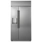 Cafe 34" Handle Kit for Side-by-Side Refrigerators in Brushed Black, , large