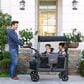Wonderfold Elite Pro 4-Seater Stroller Wagon in Charcoal Gray, , large