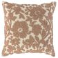 RIZZY 20" Square Throw Pillow in Natural and Mocha, , large