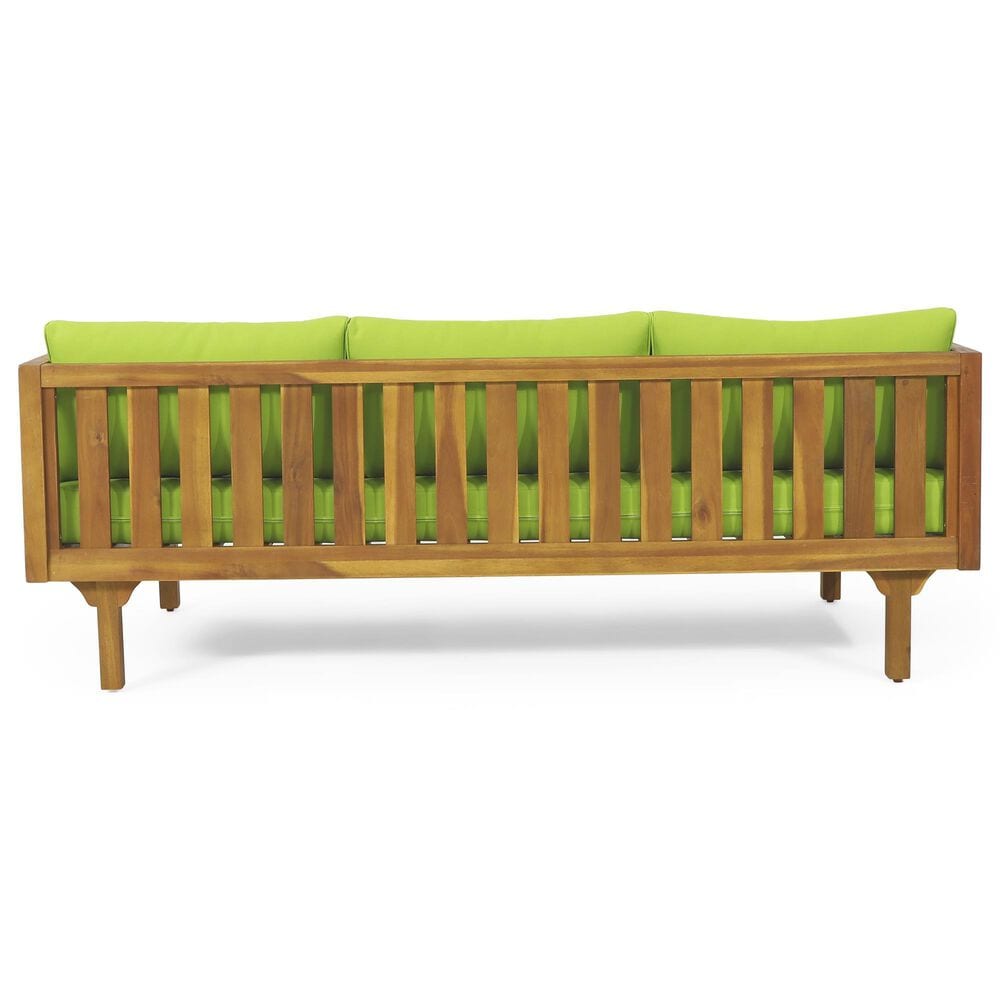 Hearth and Haven Claremont Outdoor Sofa Daybed in Green, , large