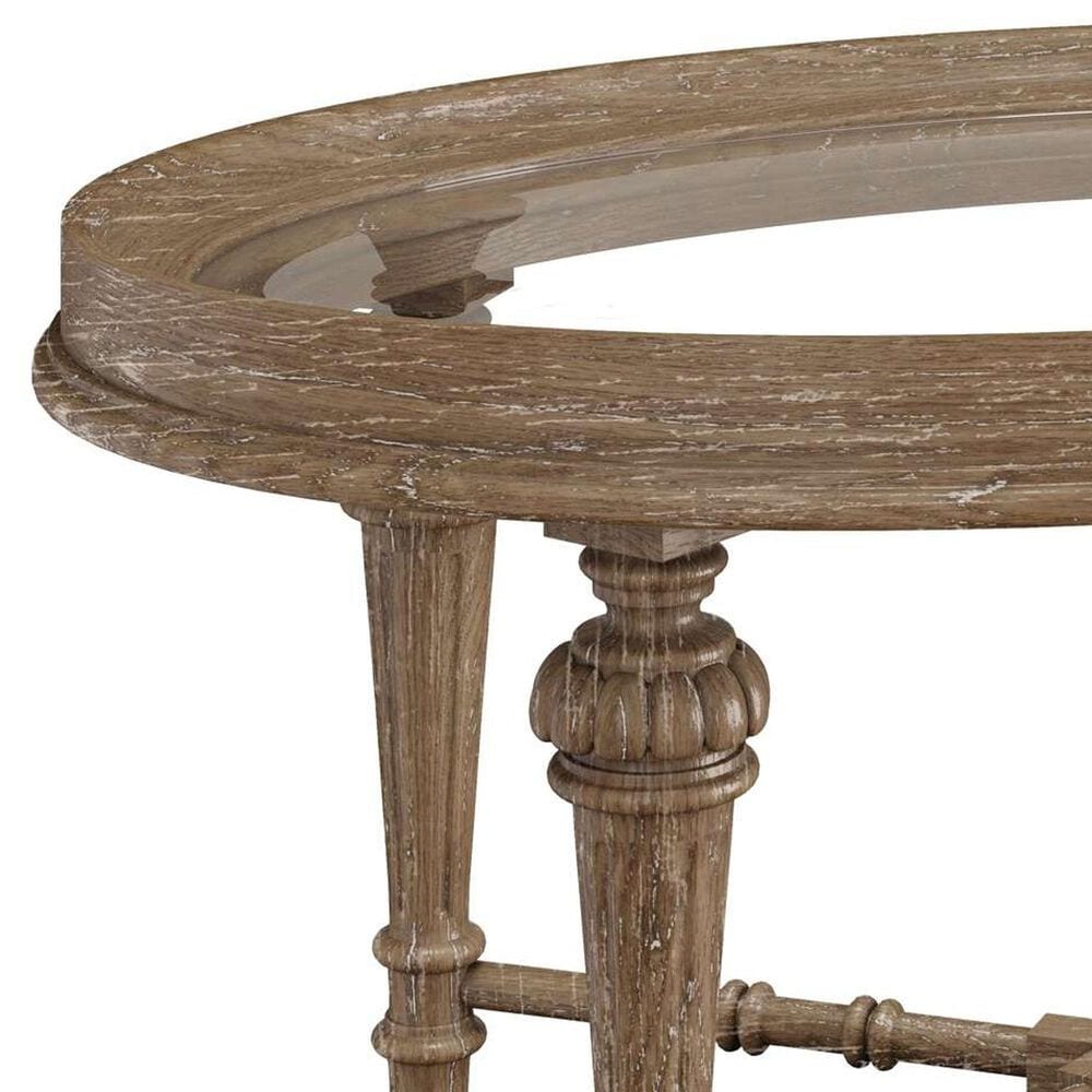 Hekman Chateaux Oval Coffee Table in Brown, , large