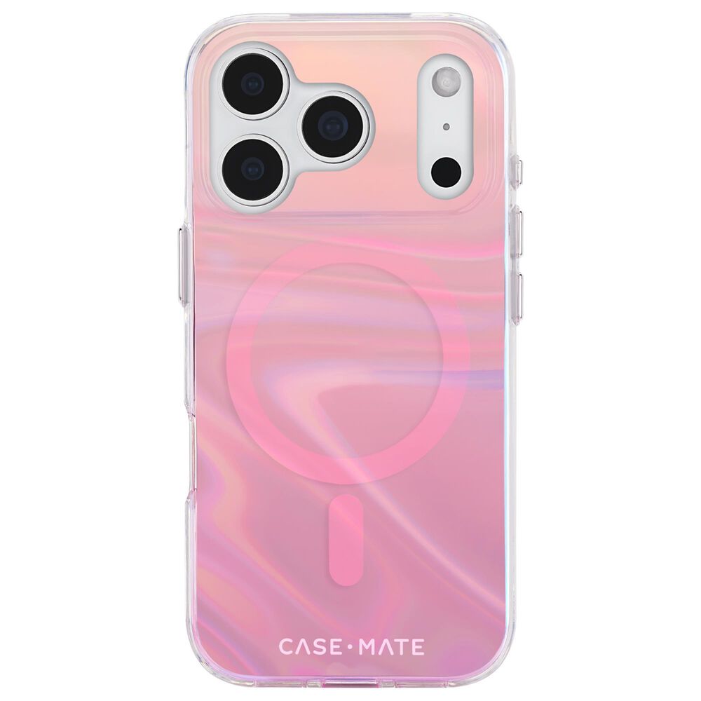 Case-Mate Peach Bubble MagSafe Case for iPhone 17 Pro in Peach Iridescent, , large